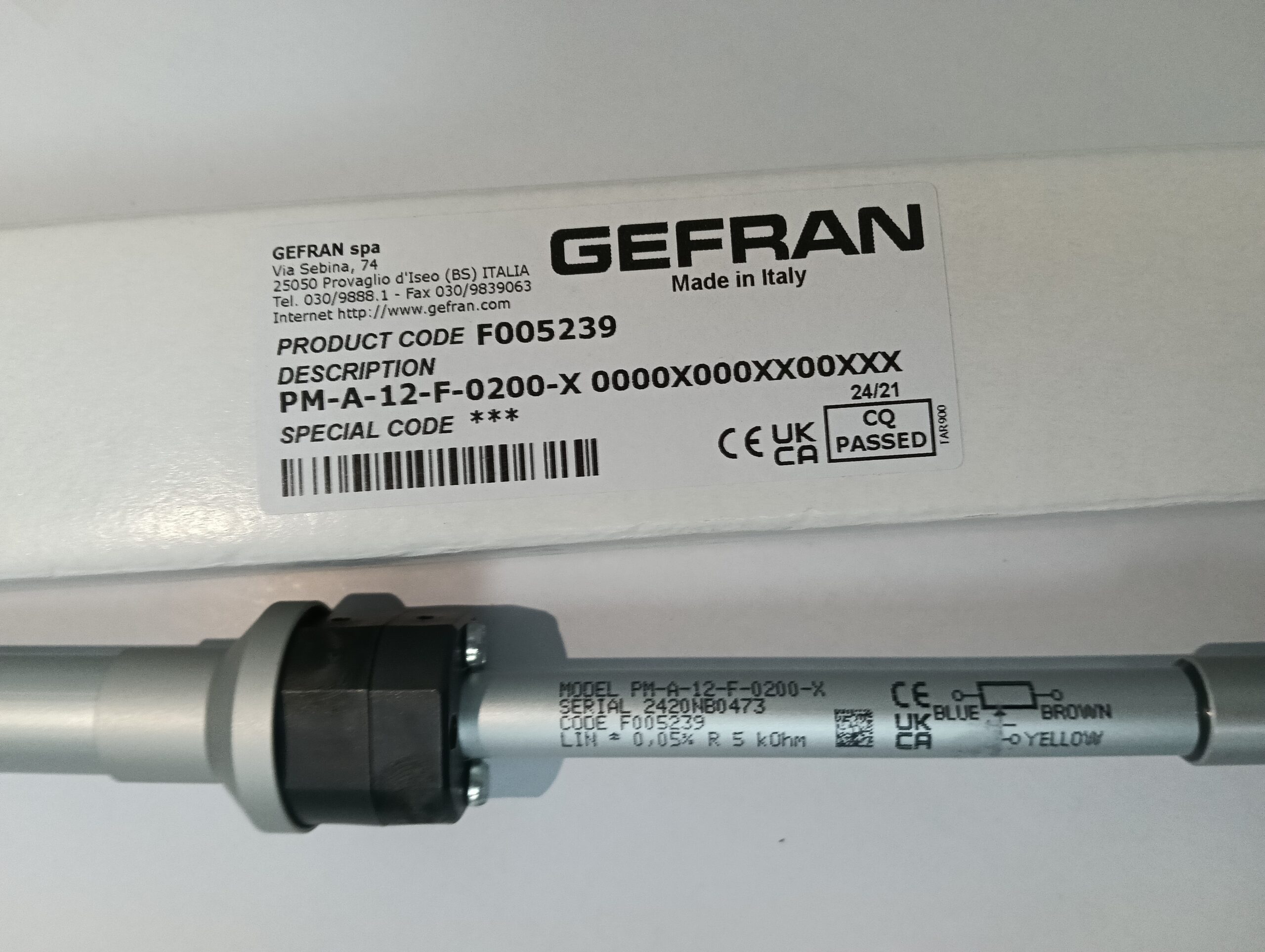 GEFRAN PM-A-12-F-0200-X